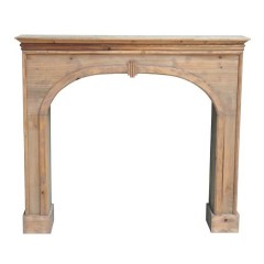 WOOD FIREPLACE FRONT - CONSOLES, DESKS